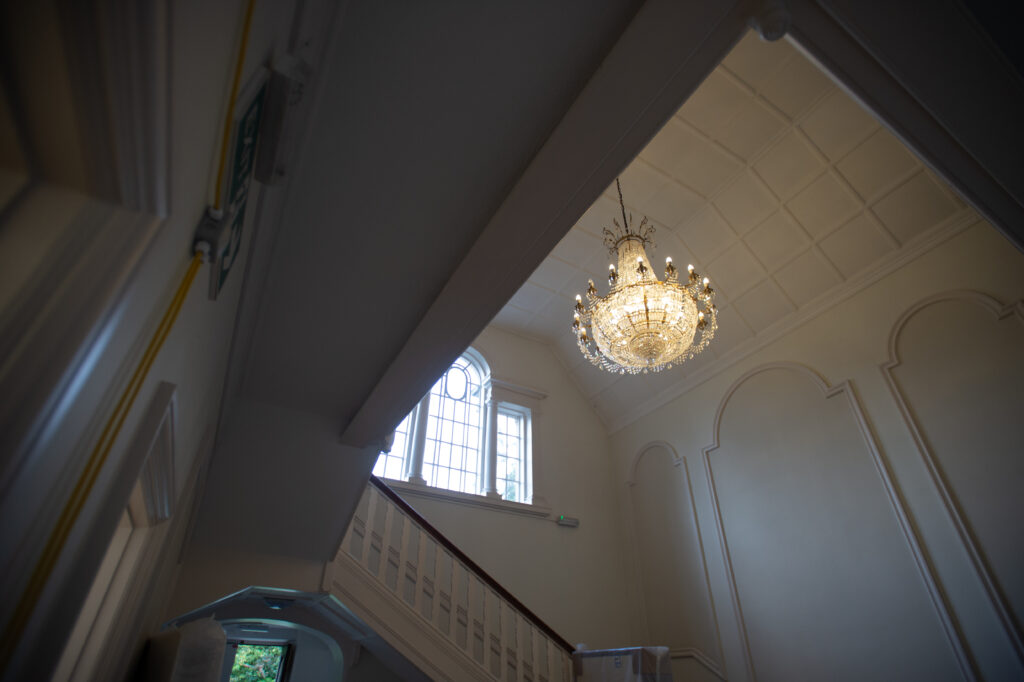 Brentwood Essex conversion and refurb strass chandelier
